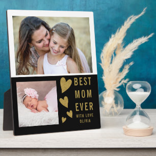Plaque Photo Meilleur Collage Photo De Maman Toujours 2 Black W