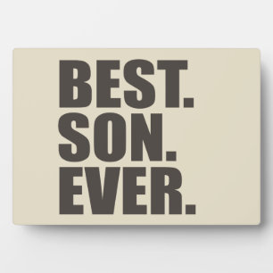 Plaque Photo Meilleur. Fils. Jamais.