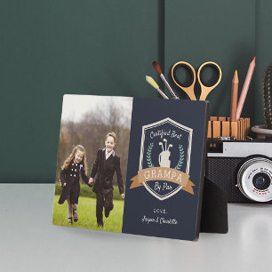 Plaque Photo Meilleur Grampa Par Par   Golf Grand-père Photo