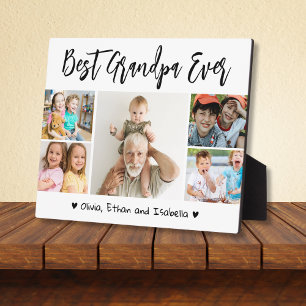 Plaque Photo Meilleur grand-père Ever petits-enfants 5 Photo Co