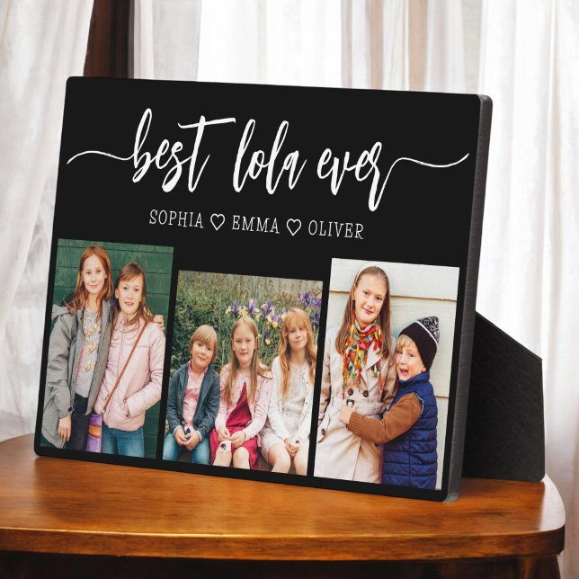 Plaque Photo Meilleur Lola Ever - Collage photo pour petits enf (Créateur téléchargé)
