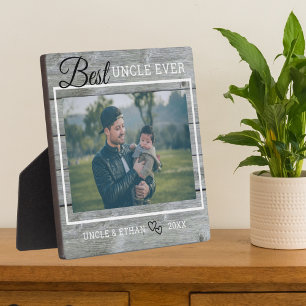 Plaque Photo Meilleur Oncle Jamais Personnalisé Photo Russe Gri