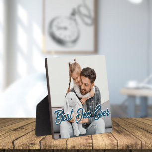 Plaque Photo Meilleur papa jamais personnalisé Fête des pères s