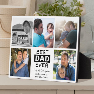 Plaque Photo Meilleur papa Jamais Photo Collage Famille Photos