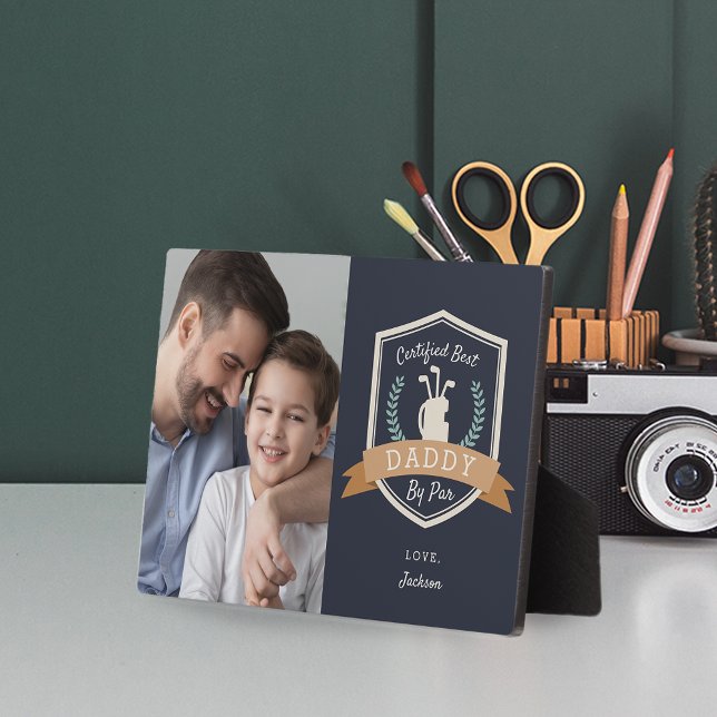 Plaque Photo Meilleur Papa Par | Photo de Golf Papa (Créateur téléchargé)