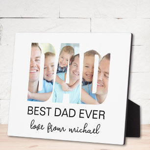Plaque Photo Meilleur Papa Photo Lettre