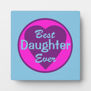 Plaque Photo Meilleure fille jamais