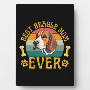 Plaque Photo Meilleure maman Beagle Ever, drôle de chien Beagle