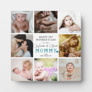 Plaque Photo Meilleure maman du monde - Bonne 1ère fête des mèr