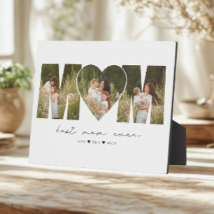 Plaque Photo Meilleure Maman Jamais Collage Photo Moderne Cadea