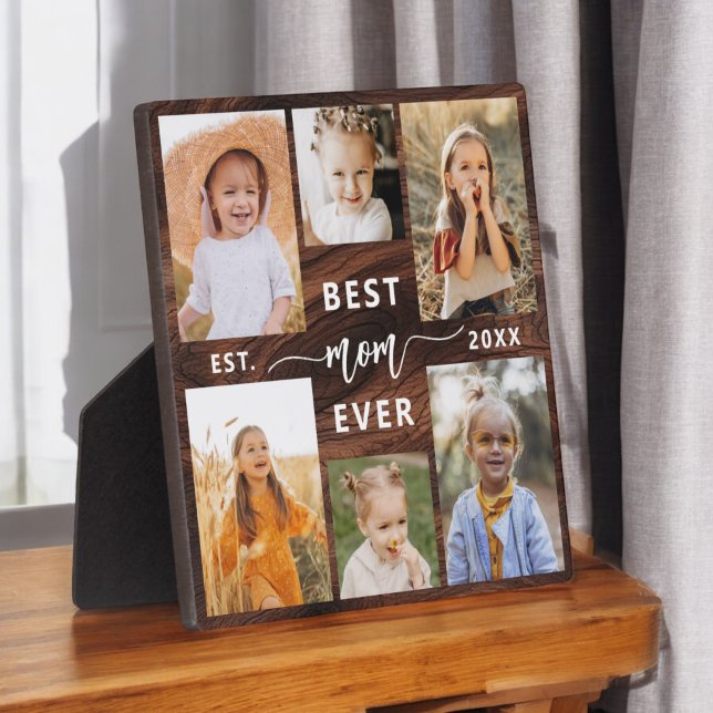 Plaque Photo Meilleure Maman jamais - Fête des Mères Photo Bois (Créateur téléchargé)