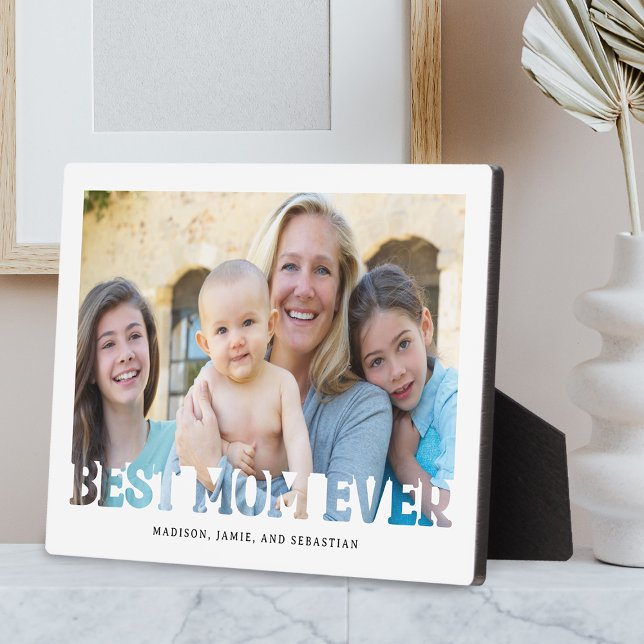Plaque Photo Meilleure maman Jamais Mère's Day Cadeau Photo (Créateur téléchargé)