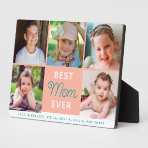 Plaque Photo Meilleure Maman Script 5 Photos Famille