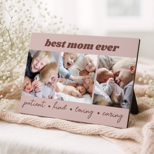 Plaque Photo Meilleure photo personnalisée jamais vue par maman (Créateur téléchargé)