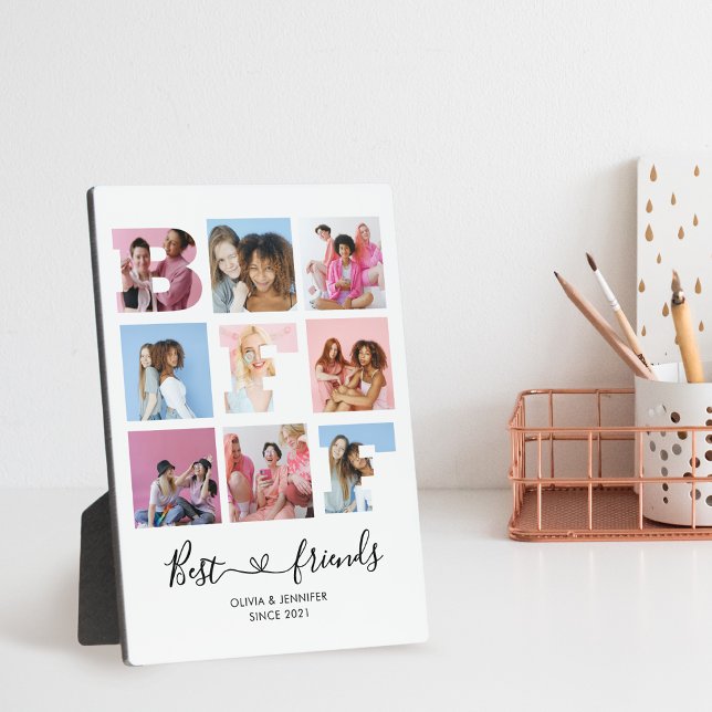 Plaque Photo Meilleurs amis BFF Grille photo Collage Script de  (Créateur téléchargé)