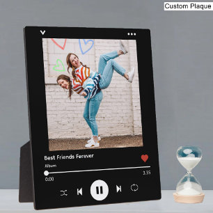 Plaque Photo Meilleurs amis Musique branchée Lecteur BFF Photo 