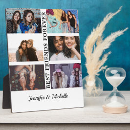 Plaque Photo Meilleurs amis noms personnalisés et 6 photo colla