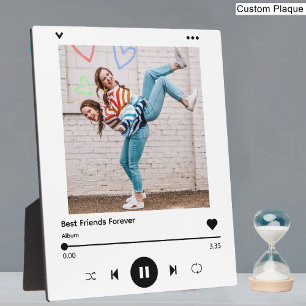 Plaque Photo Meilleurs amis pour toujours Besties Song Photo