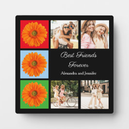 Plaque Photo Meilleurs amis pour toujours personnalisation coll
