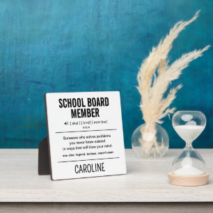 Plaque Photo Membre du conseil scolaire personnalisé Amusant
