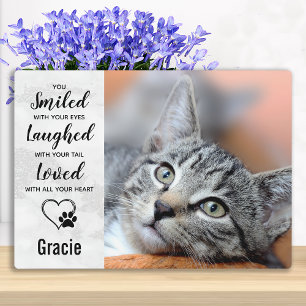 Plaque Photo Mémoire de Compassion pour Chat Mémorial pour Anim