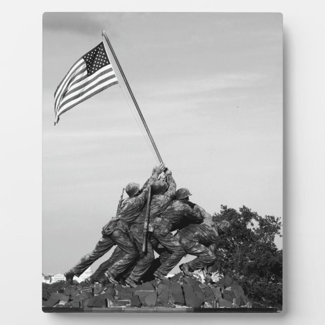Plaque Photo Mémorial d'Iwo Jima (Devant)