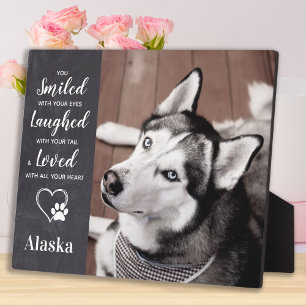 Plaque Photo Mémorial du chien - Souvenir de la perte de l'anim