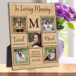 Plaque Photo Memorial Photo Collage Garder En Mémoire Amoureuse