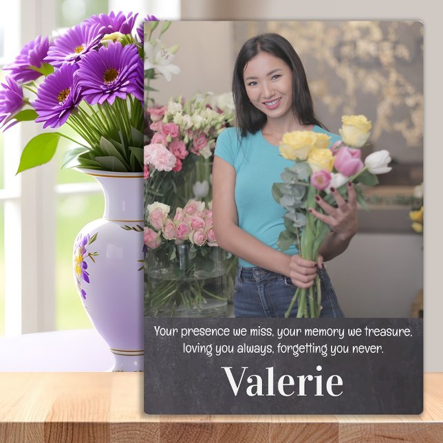 Plaque Photo Mémorial photo Rustique de conservation de la fami (Créateur téléchargé)