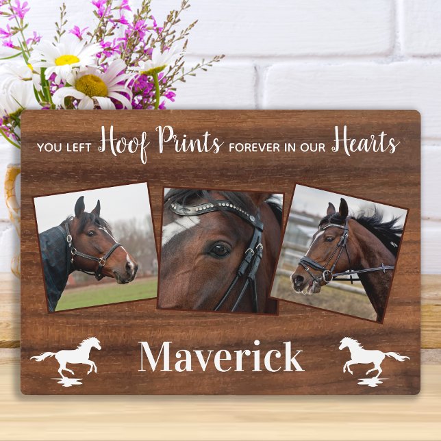 Plaque Photo Mémorial Rustique Horse (Créateur téléchargé)
