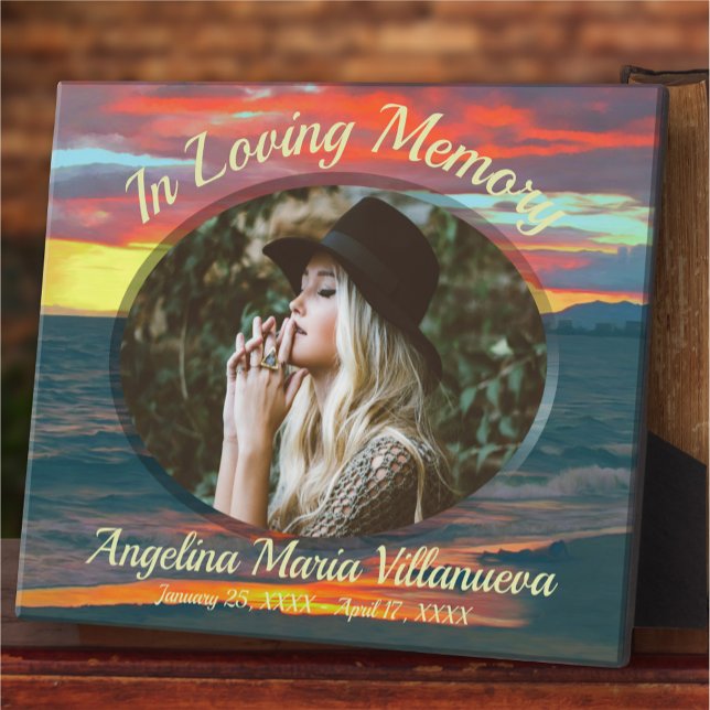 Plaque Photo Memorial Sunset Day 1490 (Créateur téléchargé)