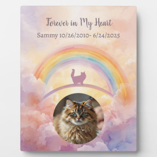 Plaque Photo Mémorielle pour Chat Persan