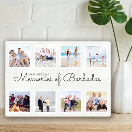 Plaque Photo Memories of Vacation Photo Collage Keepsake