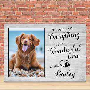 Plaque Photo Merci Pour Tout Custom Pet Perdre Dog Memorial