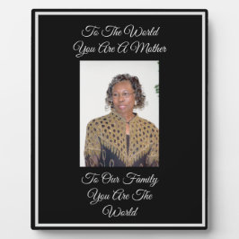 Plaque Photo Mère