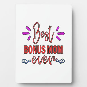 Plaque Photo Mère Cadeau Meilleur Bonus Maman Jamais
