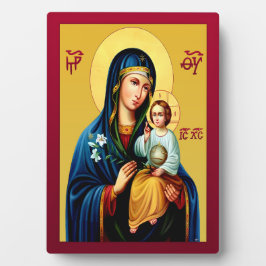 Plaque Photo Mère de Dieu