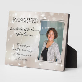 Plaque Photo Mère de Groom Stars Photo Mariage