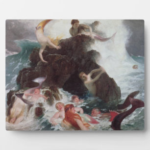 Plaque Photo Mermaids à Play, 1886 (huile sur toile)