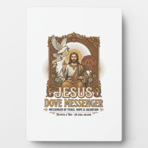 Plaque Photo Messager Jésus Colombe Messager Jésus Colombe Chré