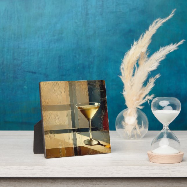 Plaque Photo Mid Century Modern Martini in a Moonbeam (Insitu)