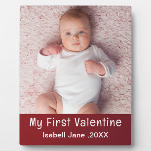 Plaque Photo Mignon Moderne 1ère Saint Valentin Personnaliser l