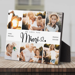 Plaque Photo MIMI We Lots Hearts Modern 6 Photo Collage