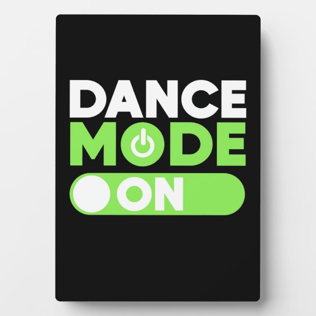 Plaque Photo Mode Danse activé (Devant)