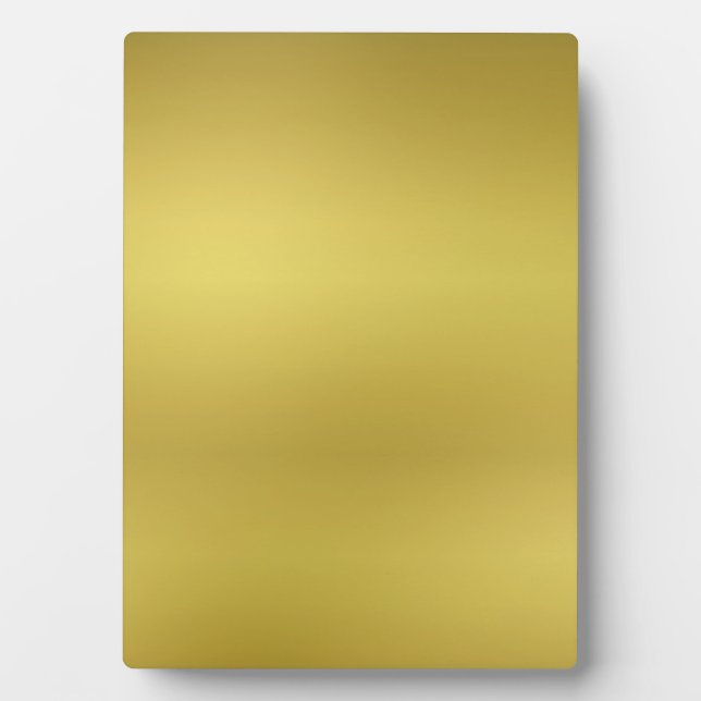 Plaque Photo Modèle Arrière - plan personnalisé Blank Gold (Devant)