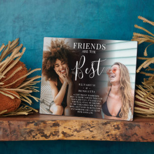 Plaque Photo Modern 'FRIENDS' are the best Photo Keepsake