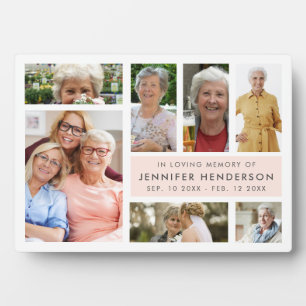 Plaque Photo Modern In Loving Memory Photo Collage