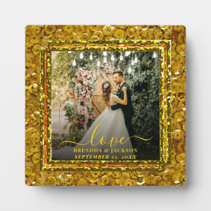 Plaque Photo Modern LOVE Photo Collage Saint Valentin