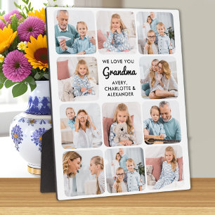 Plaque Photo Modern Love You Grand-mère Custom 11 Photo Collage