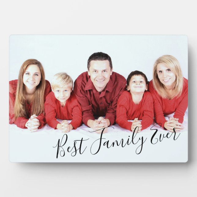 Plaque photo moderne Cool Best Family Ever (Devant)